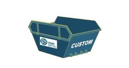 Custom Sized Bin for Scrap Metal Recycling